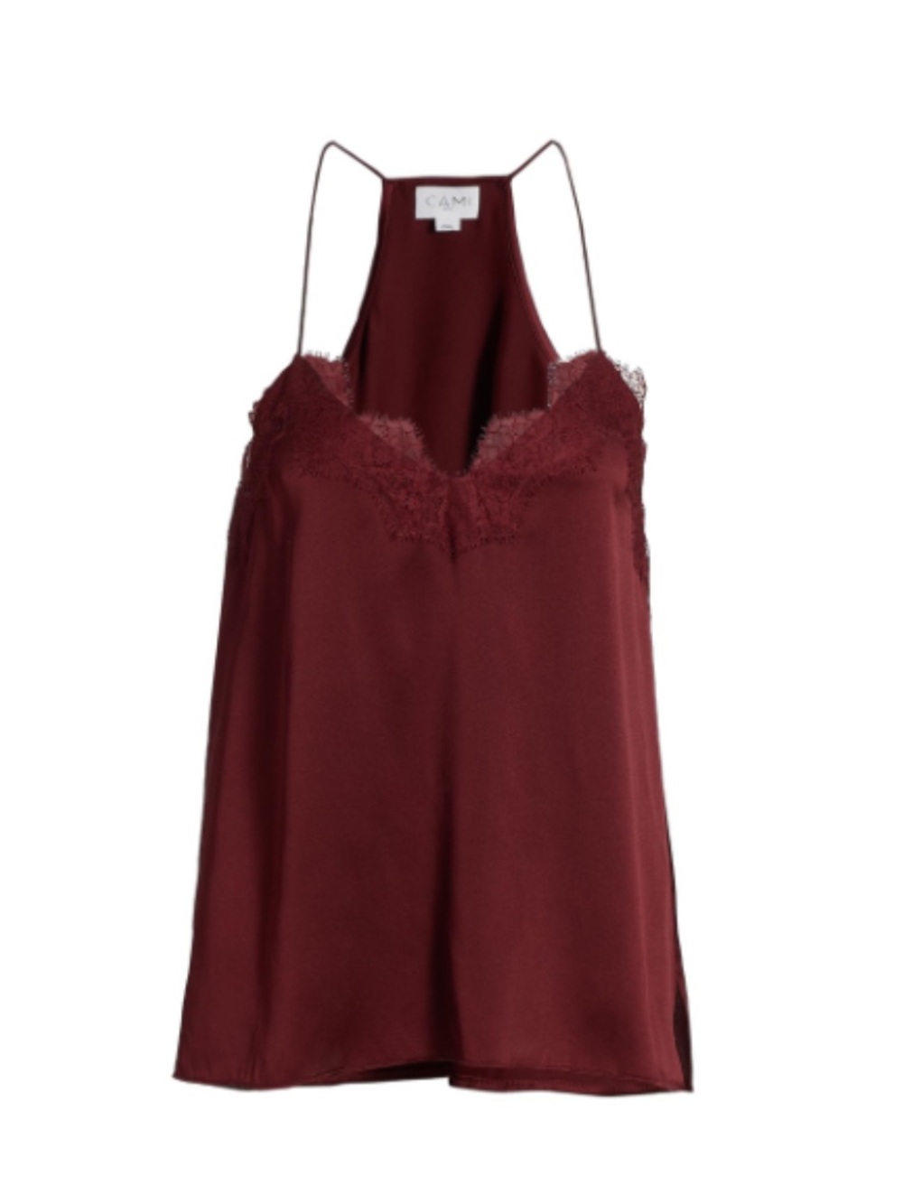Cami NYC Racer Silk Camisole